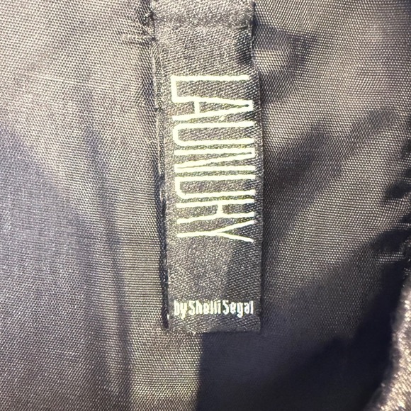 VTG Laundry Shelli segal y2k Organza Embroidered Starburst Cocktail Dress size 8 - Picture 7 of 14